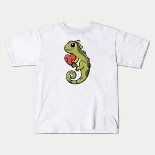 Valentine’s Day with reptile Kids T-Shirt